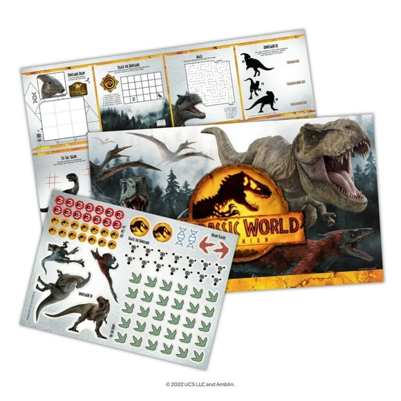 Jurassic World Dominion Giant Coloring Book with Stickers, 12 Pages (Paperback) - Picture 2 of 9